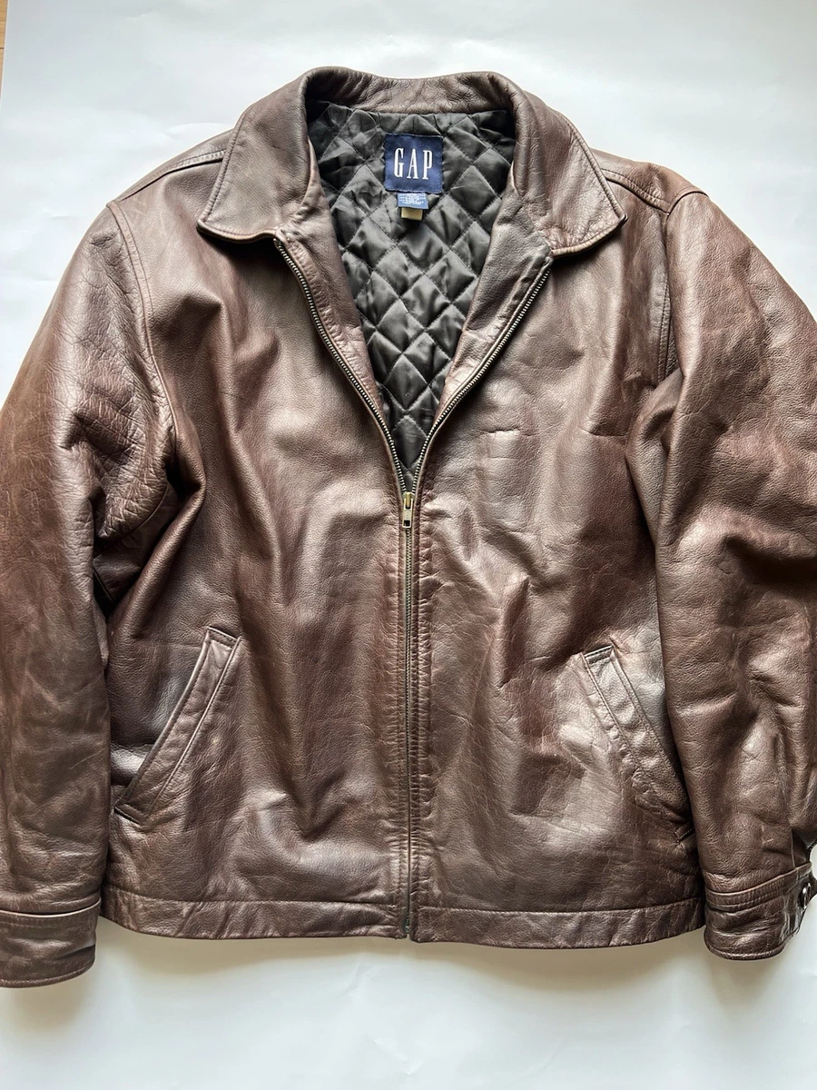Gap Leather Outer Shell Coats, Jackets & Vests for Men for Sale