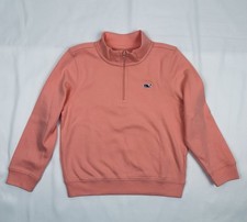 Girls Vineyard Vines 1/4Zip Sweatshirt  Size 4  Pink-Pima Cotton-Factory Overstock