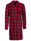Henry Terre Mens Velour Nightdress Long Sleeve Lumberjack Design Size M-3XL