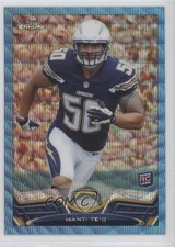 2013 Topps Chrome Blue Wave Refractor Manti Te'o #63 yj7