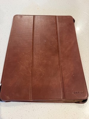 Andar The Mav Brown Leather Folding Folio Case for Apple iPad Pro and Air