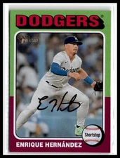 Enrique Hernández 2024 Topps Heritage #475 Los Angeles Dodgers