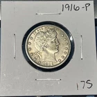 1916 P Silver Barber Quarter AU Beautiful Coin