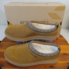 Koolaburra By UGG Burree Slippers Mens 8 Chestnut Brown Suede Slippers 1159690