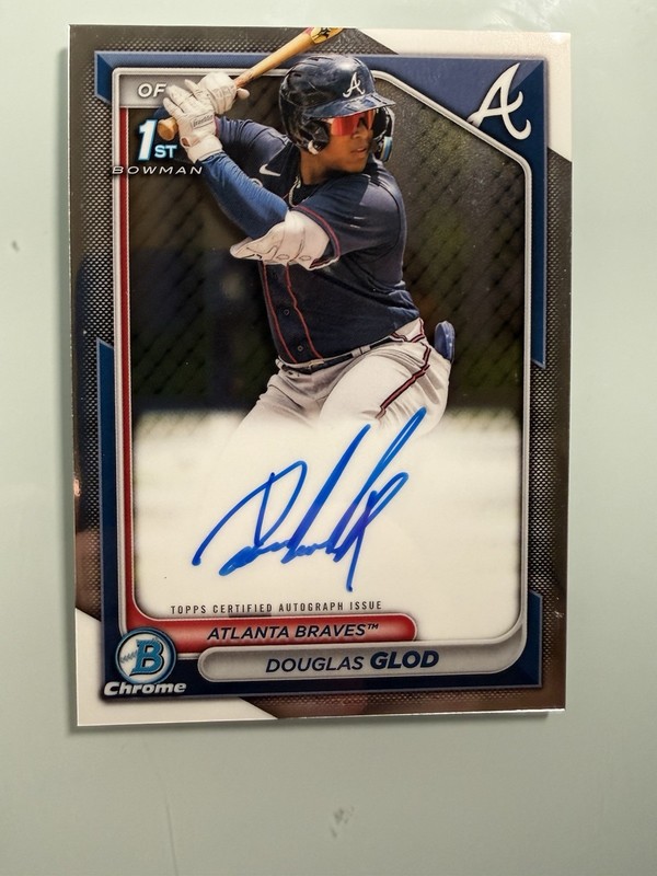 2024 Bowman Chrome #CPA-DG Douglas Glod Auto Atlanta Braves