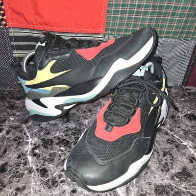 Puma Thunder Spectra 36751601 Black Yellow Red Men's Running Shoes Size 9.5 US