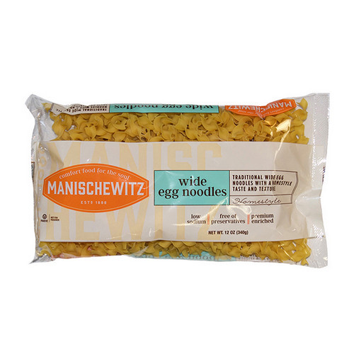 Manischewitz Extra Wide Egg Noodles - Pack Of 12 Bags (12 Oz Each)