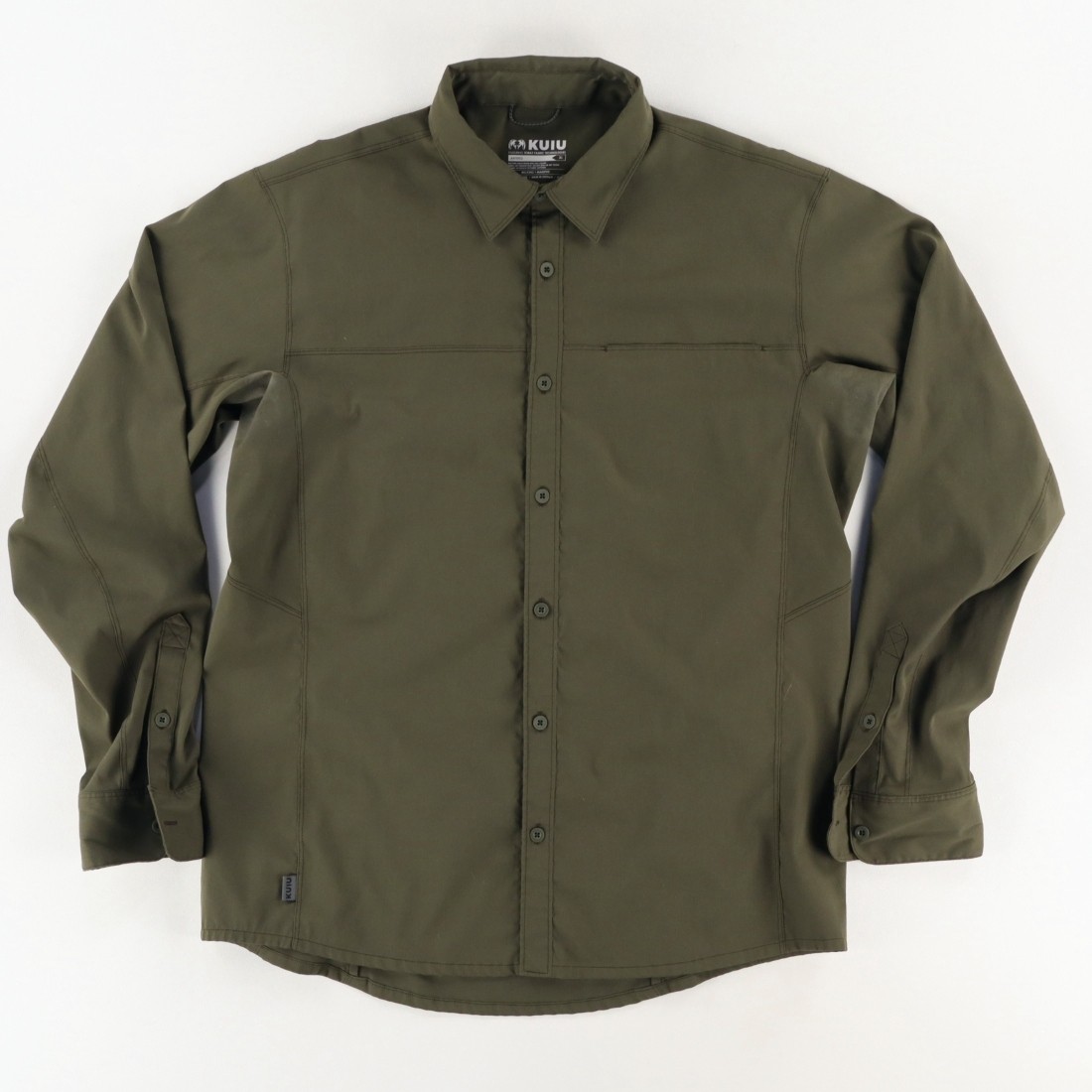 Kuiu Antero Polyester Solid Long Sleeve Button Up… - image 1