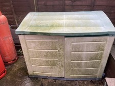 Keter Beige Large Double Door Garden Storage Box