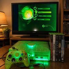 Original Microsoft Xbox Crystal Edition Conso...