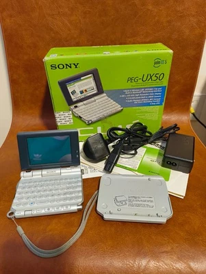 Sony Clie PEG-UX50 PDA - Boxed + Instructions + Charger - Image 1 of 4