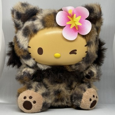 Hello Kitty Brown Sun Kissed Cheetah Print Small Plush Japan