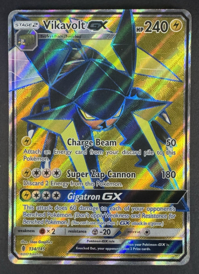 Vikavolt GX 134/145 Holo Ultra Rare - SM Guardians Rising - Pokémon TCG - NM
