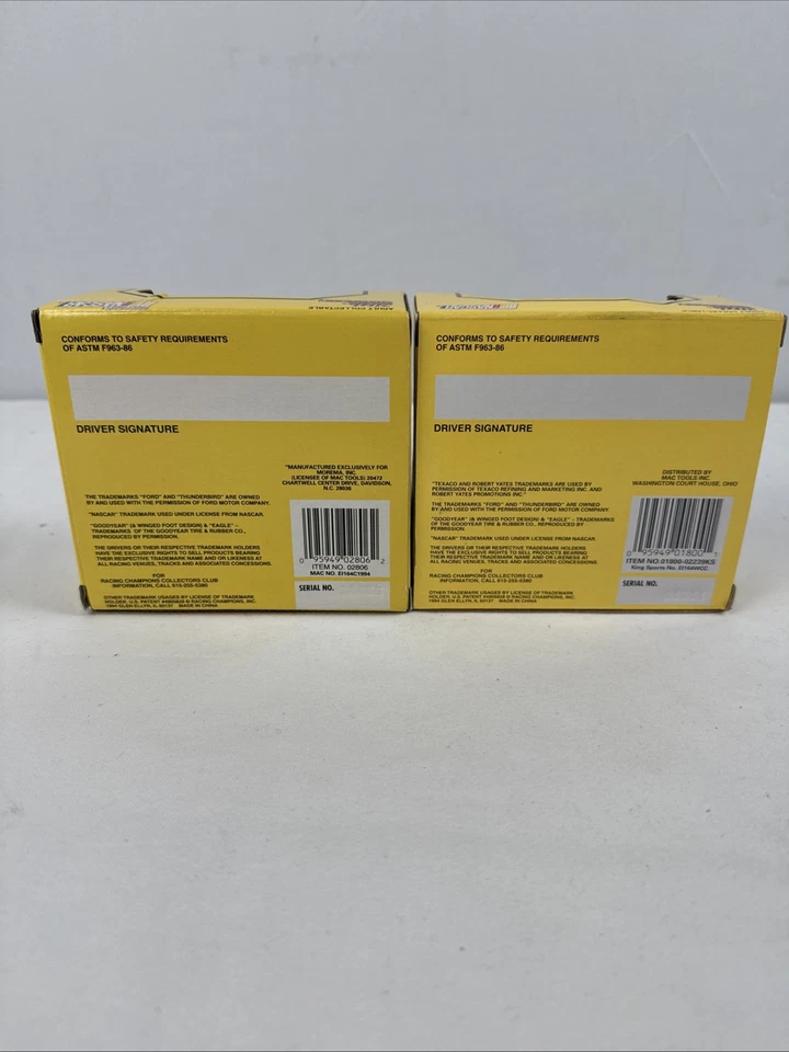 Винтажные гоночные чемпионы. NASCAR #28 Эрни Ирван литые копии с набором карт из 2 новый - Изображение 4 из 4