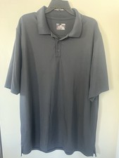 Under Armour Men's Polo Shirt Black Size XL Heatgear