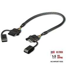 4 Pin Flat Trailer Wire Extension Cable 4 Way Connector Male to 1ft/30cm