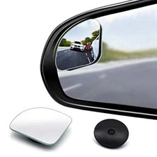 2pcs Fan Shaped Blind Spot Mirror, 360 Degree Adjustabe HD 1.97in Fan shaped