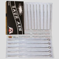 50 Hawk Pre-made Textured Sterile Tattoo Needle 3RL 5RL 7RL 9RL 7RS 9RS 13RS 7M1