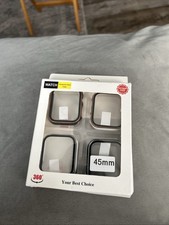 Zestaw 4 etui ochronne z ochraniaczem ekranu do Apple Watch 45mm