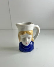 Toby Miniature Face Jug Pitcher  Ceramic Occupied Japan Colonial Vintage 