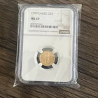 **GOLD**1999 EAGLE 1/10 Oz. G$5 GRADED NGC Certified MS69