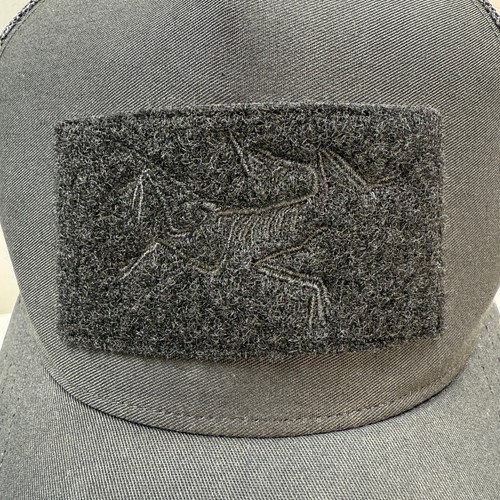 Arc’teryx Hat LEAF BAC Gen 1 All Black Adjustable OSFA Mesh Baseball Cap Logo - Picture 9 of 9