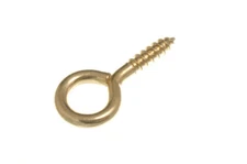 New 40 X Screw In Eye Closed Hooks Fixing Hanger ( No.10 ) 5mm X 45mm Eb - Onest
