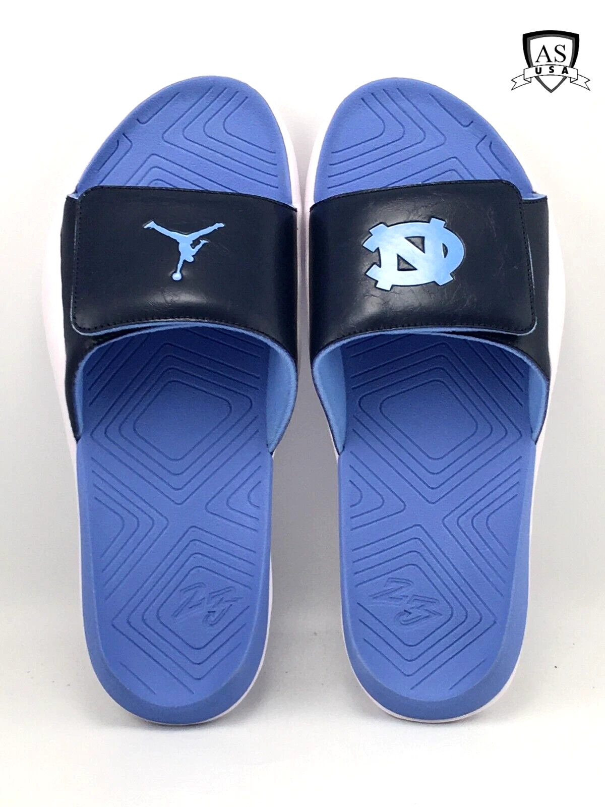 Nike Air Jordan Hydro 7 V2 UNC Tar Heels CT7153 144 sandali slides taglia 12