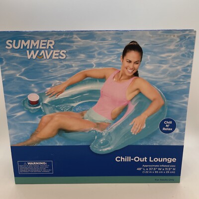 Summer Waves Chill-Out Pool Lounge Float Inflatable 48