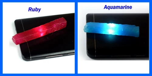 Discount Offer 120 Ct Ruby & Aquamarine Gemstone Slice Rough Pair Natural AD96