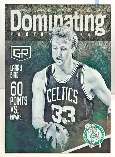Larry Bird 2016-17 Panini Grand Reserve Dominating Performances #47 - Celtics