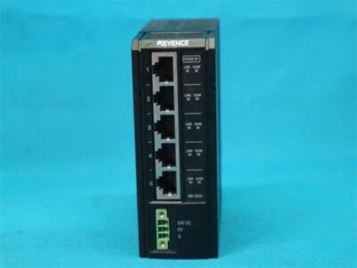 Keyence NE-Q05 NEQ05 Ethernet Unit 5 Port PLC w/ Missing Part 