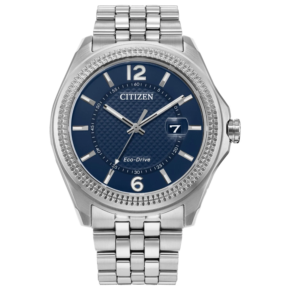 Citizen Corso Eco-Drive Men's Silver Calendar Watch 42MM AW1740-54L