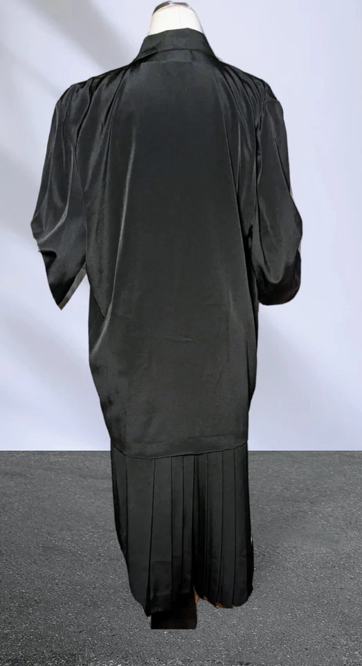 NUEVO CON ETIQUETAS De Colección $133 LIZ CLAIBORNE Mujeres Talla 12 Falda Blazer Traje Conjunto 2 Piezas NEGRO SÓLIDO Foto 3 de 4