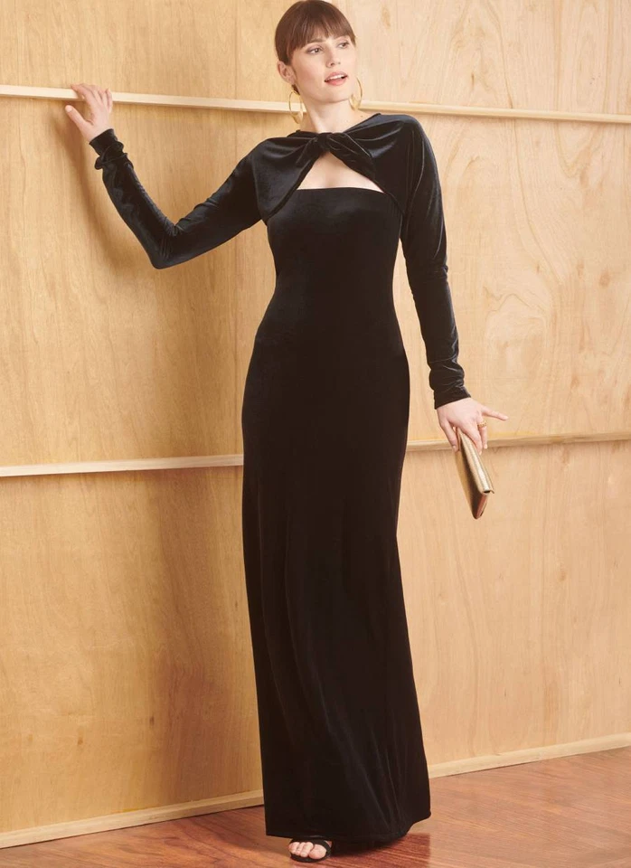 Schnittmuster Jerseykleid mit Bolero Simplicity s9820 34-42/44-52 - Bild 3 von 4