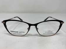 Corinne McCormack IRVING PLACE PETITE BLK 49-15-135 Black Eyeglasses Frame EQ10