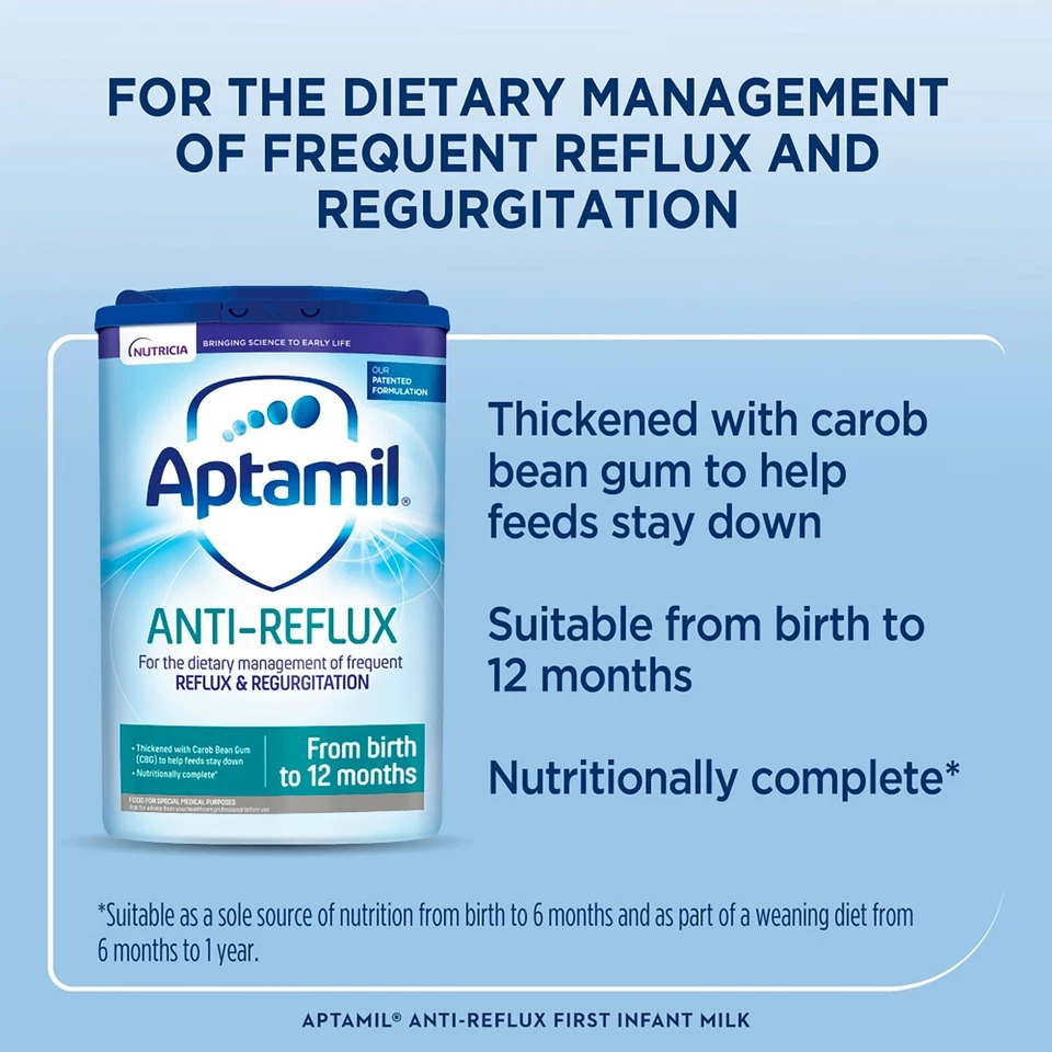 3 x 800g Aptamil 1 Anti-Reflux Baby Milk Formula From Birth - Image 4 of 4