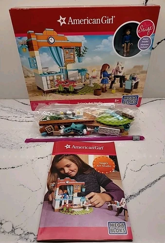 Mega Bloks American Girl: Saige's Art Studio with Instructions Set Complete!