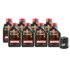 Motul + OEM Engine Oil Change Kit (5W30) (8 Liter) (X-CLEAN + 8100)