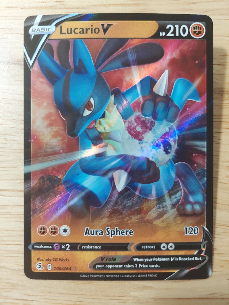lucario v pokemon card value Pokémon Lucario VStar Crown Zenith Promo Card – Baseball Dreams & Memories main image 0