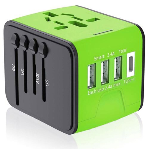 International Universal Travel Adapter 3 USB &Type-C Outlet Converter Plug Power - Picture 13 of 14