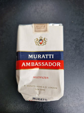 PACCHETTO SIGARETTE VINTAGE VUOTO OLD CIGARETTES PACKET EMPTY MURATTI AMBASSADOR
