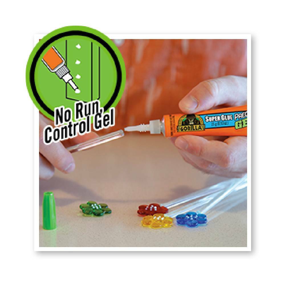 Gorilla Super Glue Precise Gel Fast Setting Impact Tough AntiClog Cap 15g Clear eBay