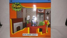 McFarlane DC Batman Retro 66 Classics TV Series Wayne Manor Library New