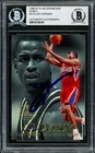 Allen Iverson Signed 1996-97 Flair Showcase Row 2 RC 3 76ers Beckett #14134141