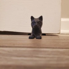 Iron Door Stopper, Decorative Vintage Anti-Rust Door Cat Stop Wedge for Bedroom