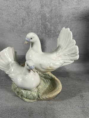 Vintage Porzellan Taube Figur von Porcelanas M.Requena Spanien