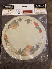 NEW in Bag Corelle Coordinates Abundance Round Burner Cover Set of 4 2x8", 2x10"