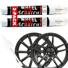 ® 2-Pack, Gray Rim Touch Up Paint, Anthracite & Satin Dark Grey Rim Paint, Wh...