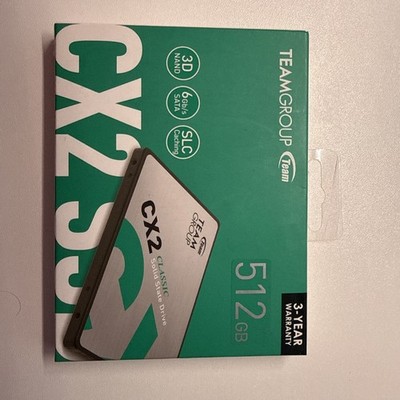 Team Group 512GB CX2 2.5'' SATA III 3D NAND Internal Solid State Drive (SSD) T253